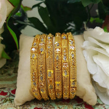 Imperial Unlock Gold Tone Bangles