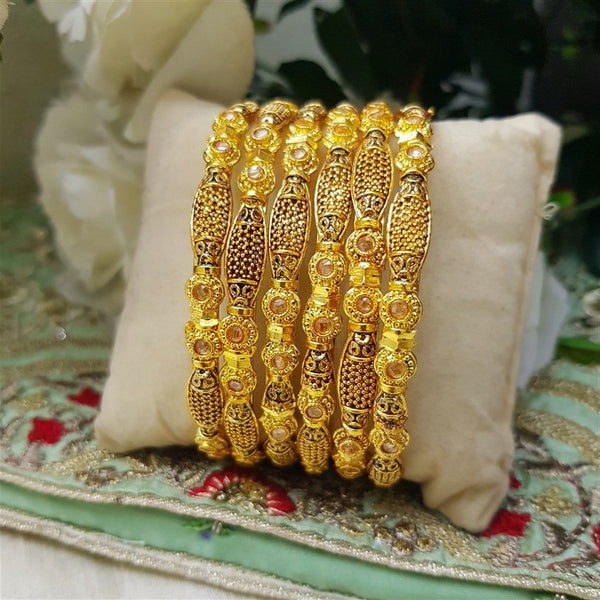 Gilded Secret Gold Color Bangles