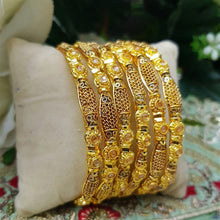 Gilded Secret Gold Color Bangles