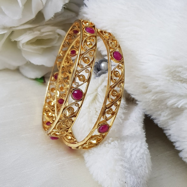 DignifiedMatte Gold Rajwadi Bangles