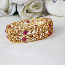 DignifiedMatte Gold Rajwadi Bangles