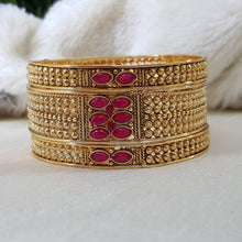 EleganceMatte Gold Rajwadi Bangles