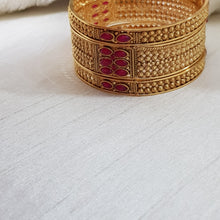 EleganceMatte Gold Rajwadi Bangles