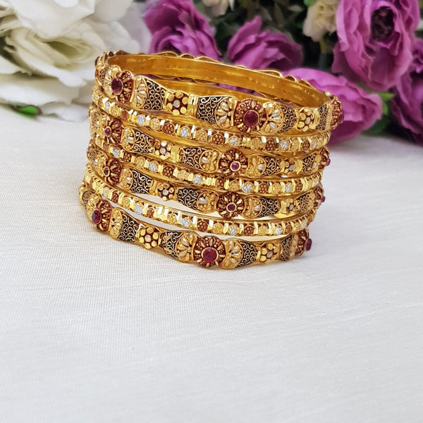 Shimmering Flame Lacker Bangles