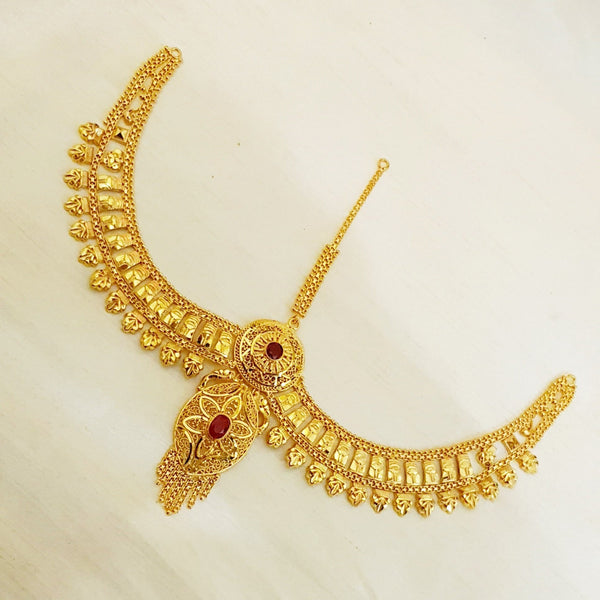 Detail Gold Coated Matha Patti