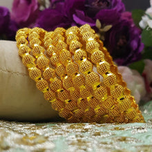 Gleaming Glimpse Gold Look Bangles