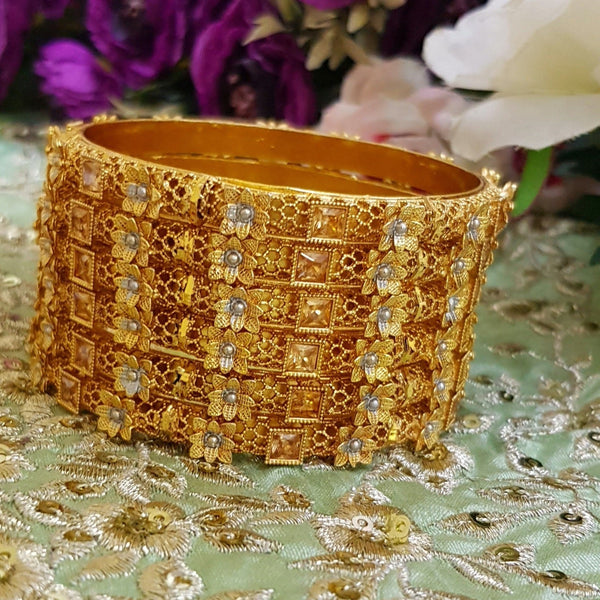 Gilded Unlock Gold Fashion polished Bangles