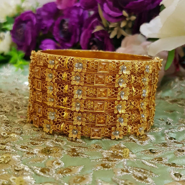 Gilded Unlock Gold Fashion polished Bangles