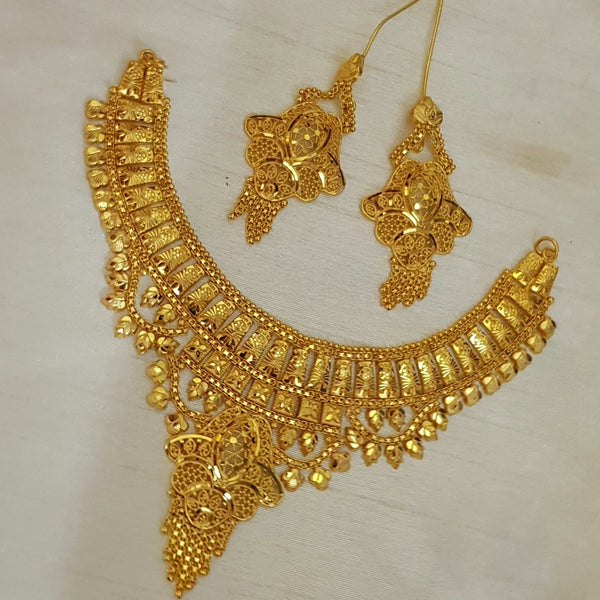 Gold Coated Sparkle Necklace