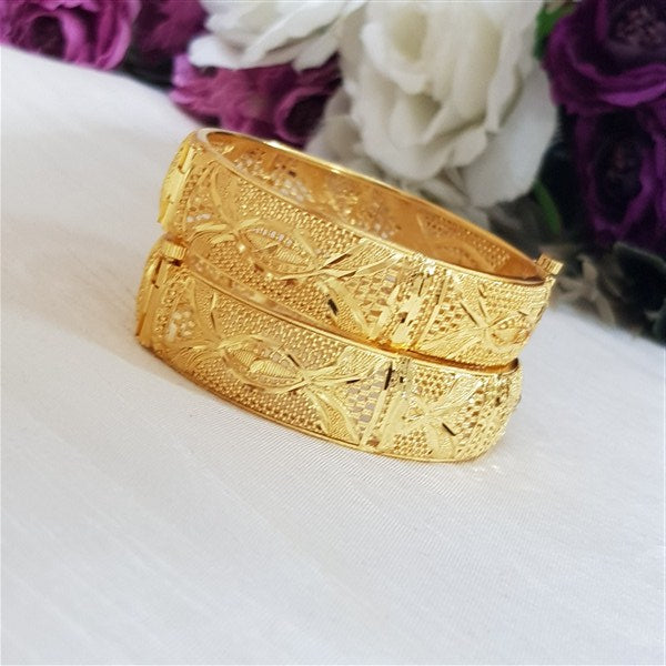 Regal Revelry Gold Plated Bangles