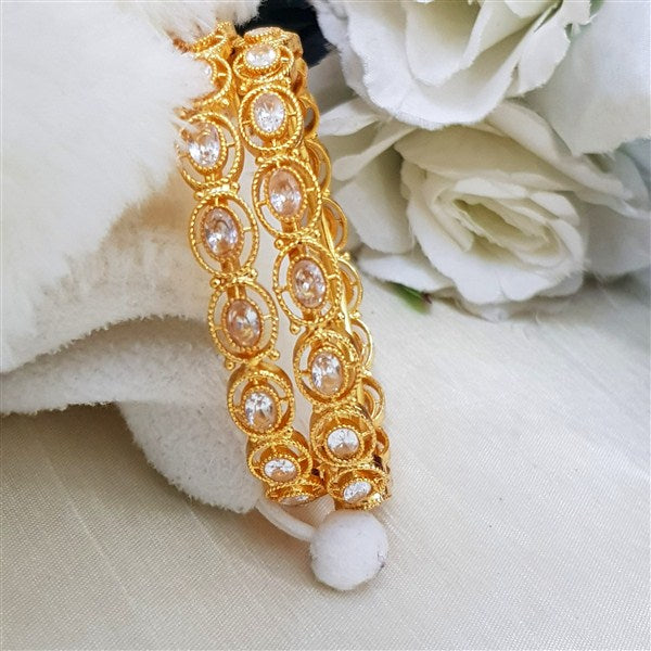 Lustrous Entry Gold Color Bangles