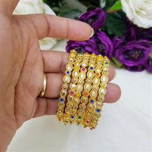 Gilded Gateway Gold Bright Polish Bangles