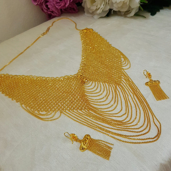 Regal Gold Mala Necklace