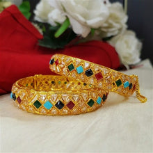 Golden Blossom One Karat Bangles