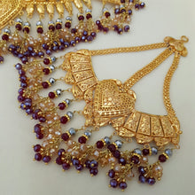 Exquisite Gold Polished Bridal Necklace Set