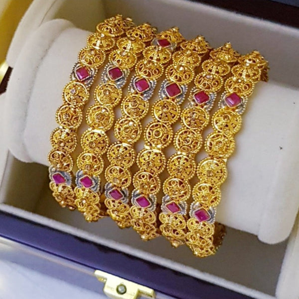 Opulent Entry Gold Plated Bangles