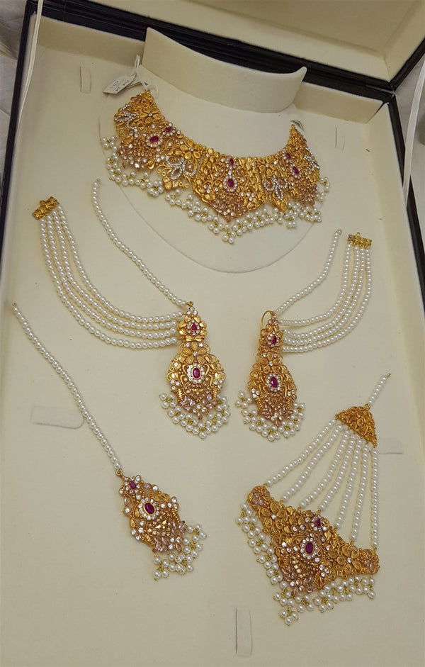 Luxe Gold Plating Bridal Necklace Set