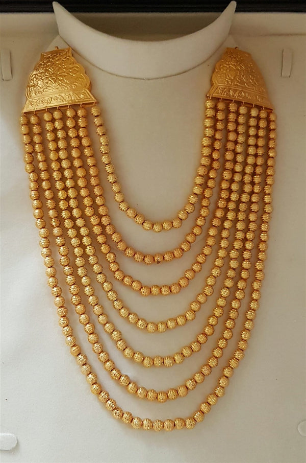 Golden Ball Mala Necklace