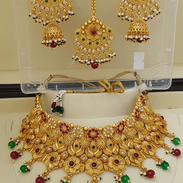 Opulent Rajwadi Bridal Necklace Set