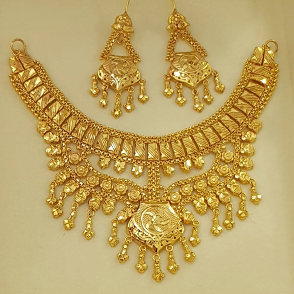 Regal Gold Overlay Necklace