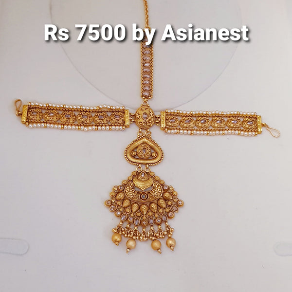 Gold Plated Balochi Matha Patti Elegance