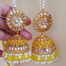 Ruby Rhapsody Yellow Jhumkay