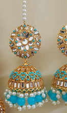 Light Blue Traditional Jhumkay Earrings 