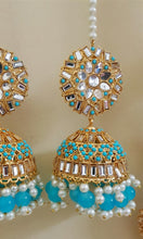 Light Blue Traditional Jhumkay Earrings 