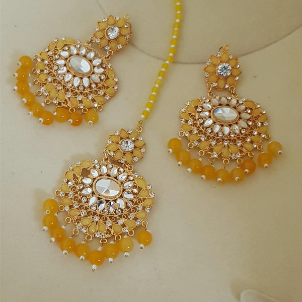 Golden Brown Stunning Bindia Earrings 