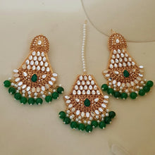 Forest Green Stunning Bindia Earrings  