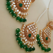 Forest Green Stunning Bindia Earrings  