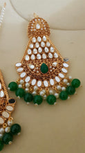 Forest Green Stunning Bindia Earrings  