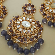 Old Lavender Stunning Bindia Earrings 