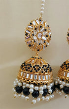 Traditional Black Jhumkay Earrings 