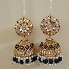 Traditional Black Jhumkay Earrings 