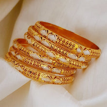 Noble Radiance Gold Polished Bangles