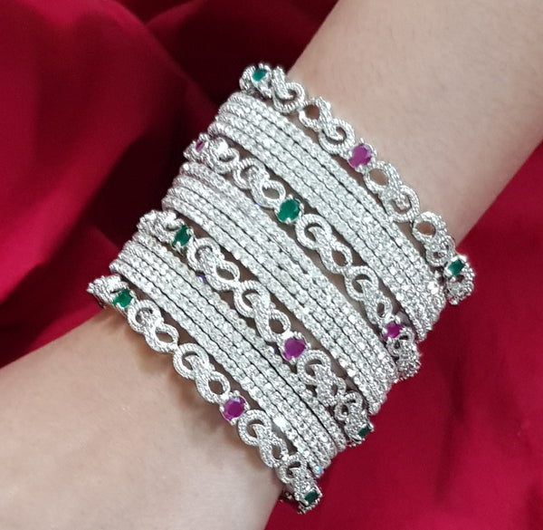 Zarconic Sparkle One Karat Bangles