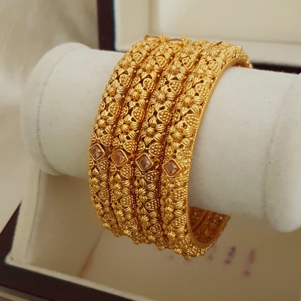 Golden Glide Gold Plated Bangles set 