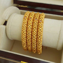 Golden Glide Gold Plated Bangles set 