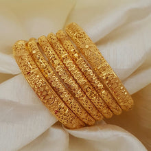 Divine Heritage Gold Polished Bangles