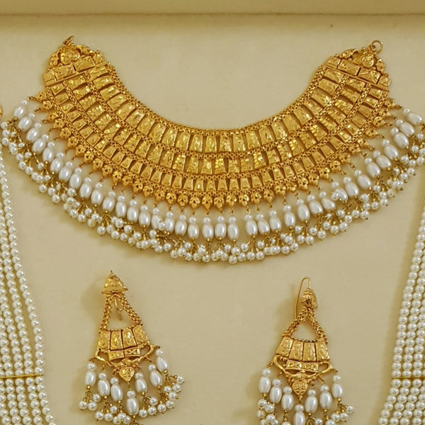 Gleaming Beaded Nikah Jewelry Necklace 