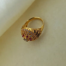 Around Dazzling Stones Gold Polish Rings