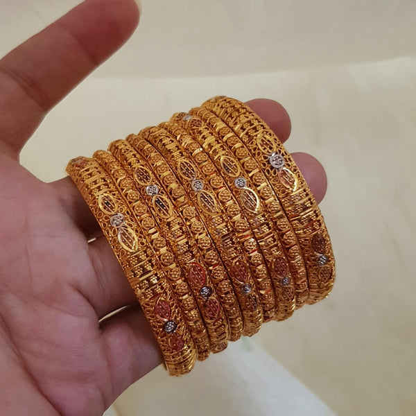 Refined Gold Plated Luxury Bangles