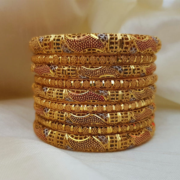 Refined Gold Plated Luxury Bangles