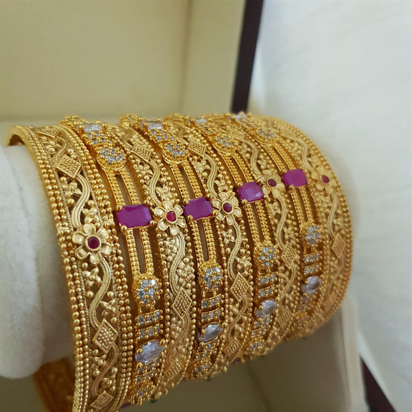 Golden Glow One Karat Bangles set