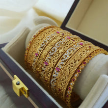 Radiant Sparkle One Karat Bangles Set