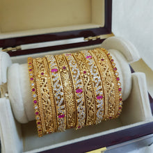 Radiant Sparkle One Karat Bangles Set