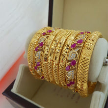 Gold Flecked Fashion Bangles Set