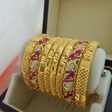 Gold Flecked Fashion Bangles Set