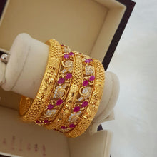 Gold Flecked Fashion Bangles Set